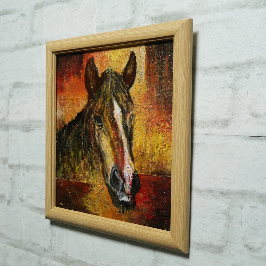 油絵 油彩 油彩画 絵 絵画 【午年】