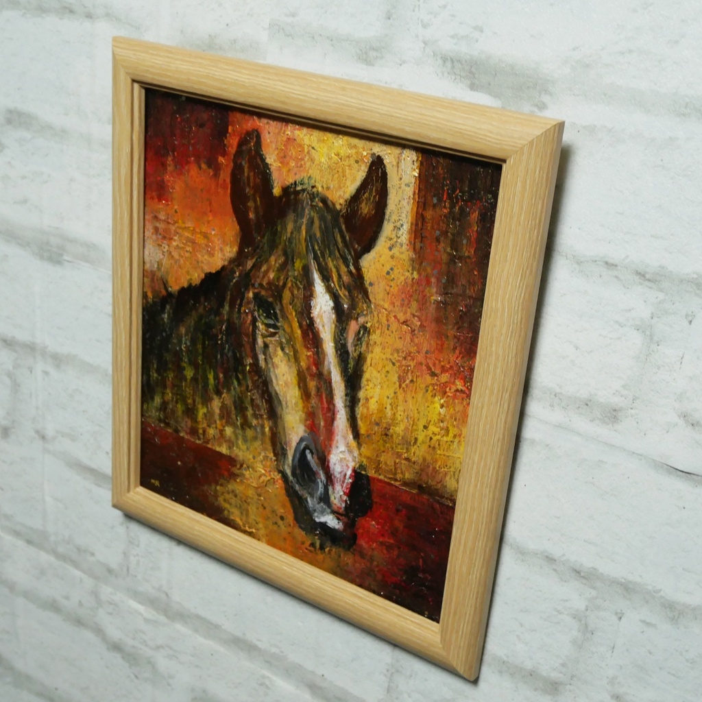 油絵 油彩 油彩画 絵 絵画 【午年】