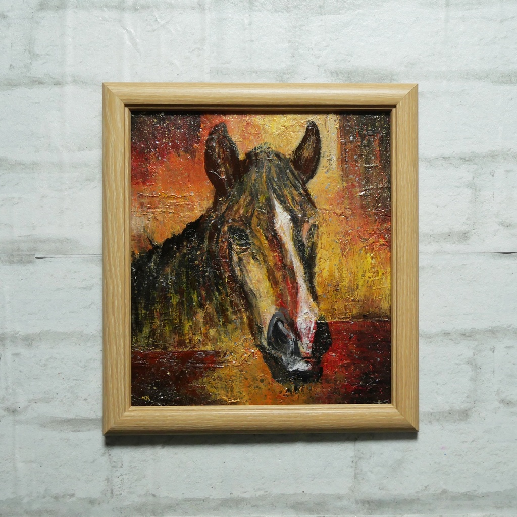 油絵 油彩 油彩画 絵 絵画 【午年】