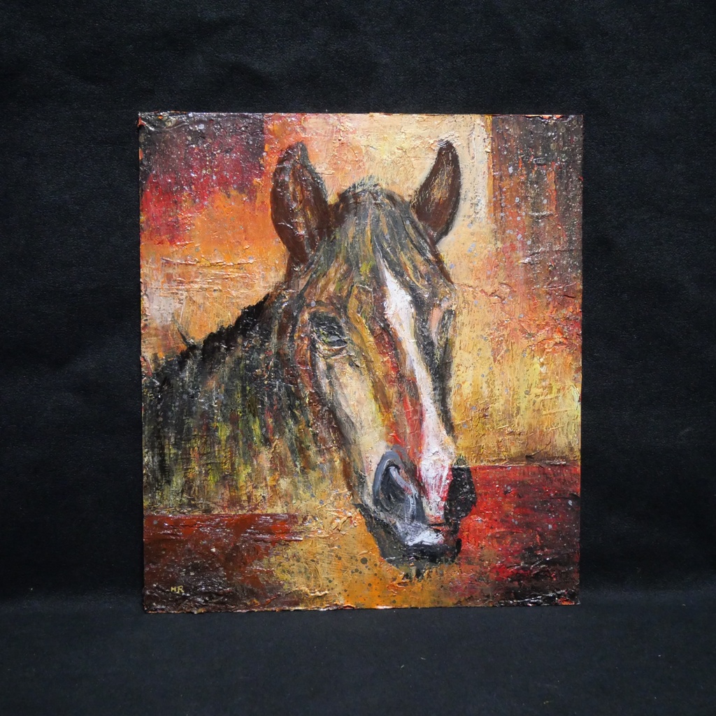 油絵 油彩 油彩画 絵 絵画 【午年】