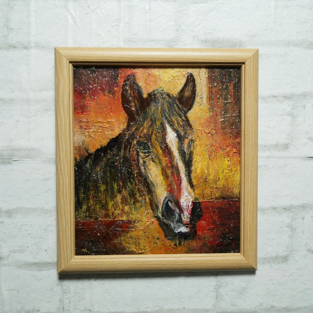 油絵 油彩 油彩画 絵 絵画 【午年】