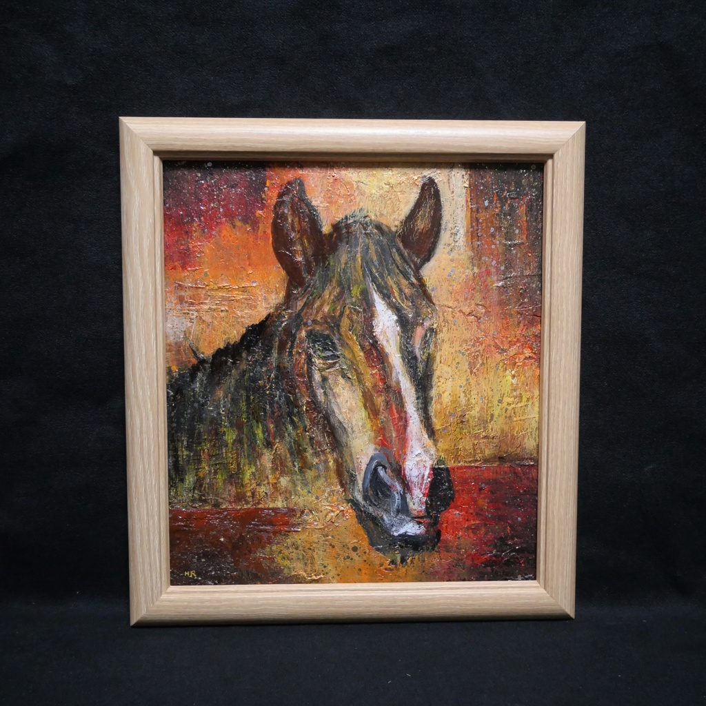 油絵 油彩 油彩画 絵 絵画 【午年】