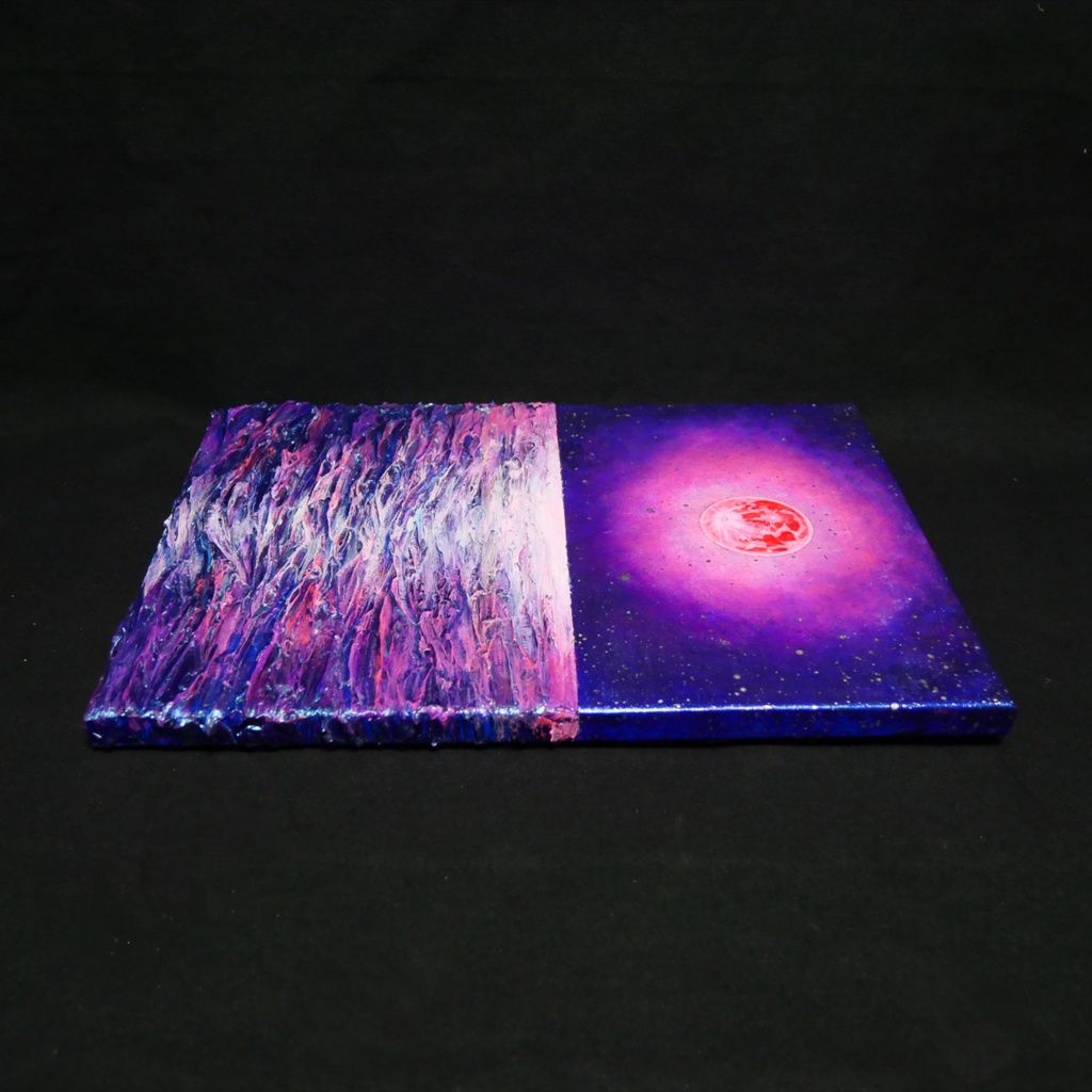 油絵 油彩 油彩画 絵 絵画 【ストロベリームーン】