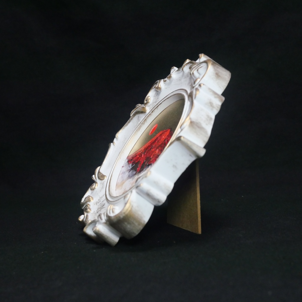 油絵 油彩 油彩画 絵 絵画 ミニ絵画【赤い富士山】