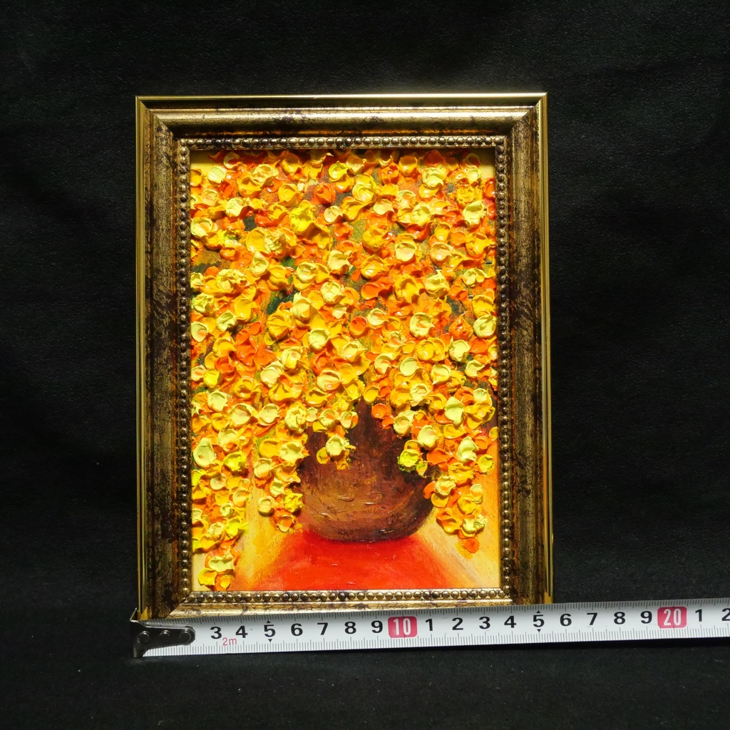 油絵 ミニ絵画 油彩画 【ミモザ】 絵画 原画