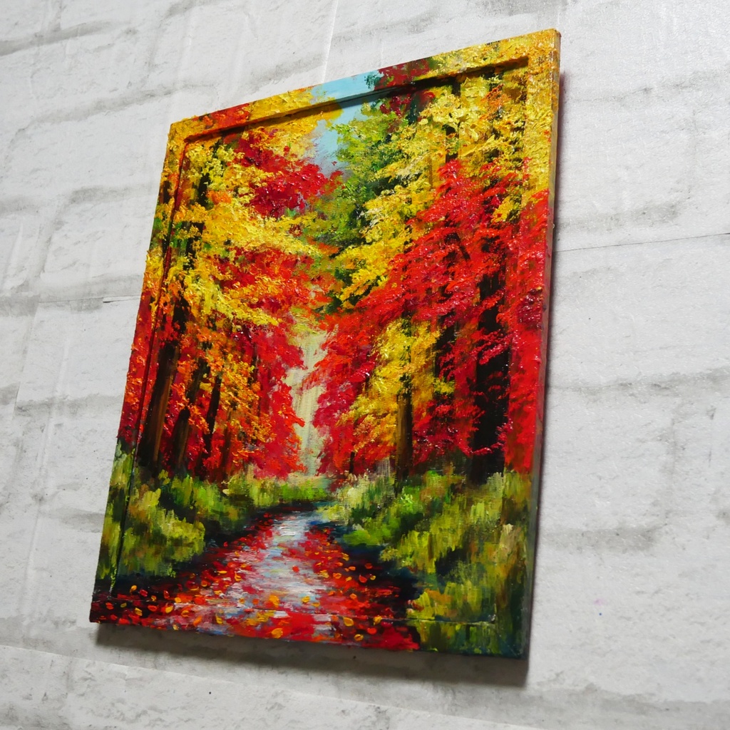 油絵 油彩 油彩画 絵 絵画【巡る季節】