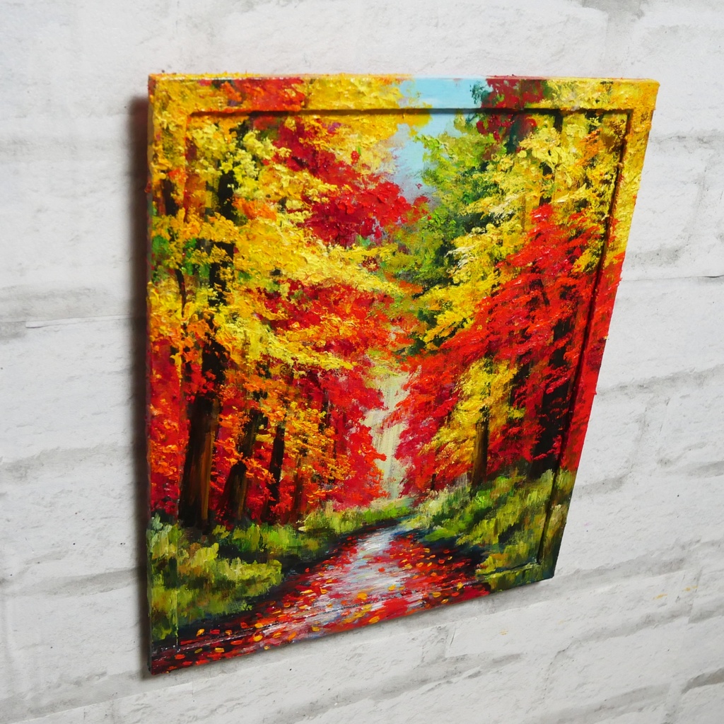 油絵 油彩 油彩画 絵 絵画【巡る季節】