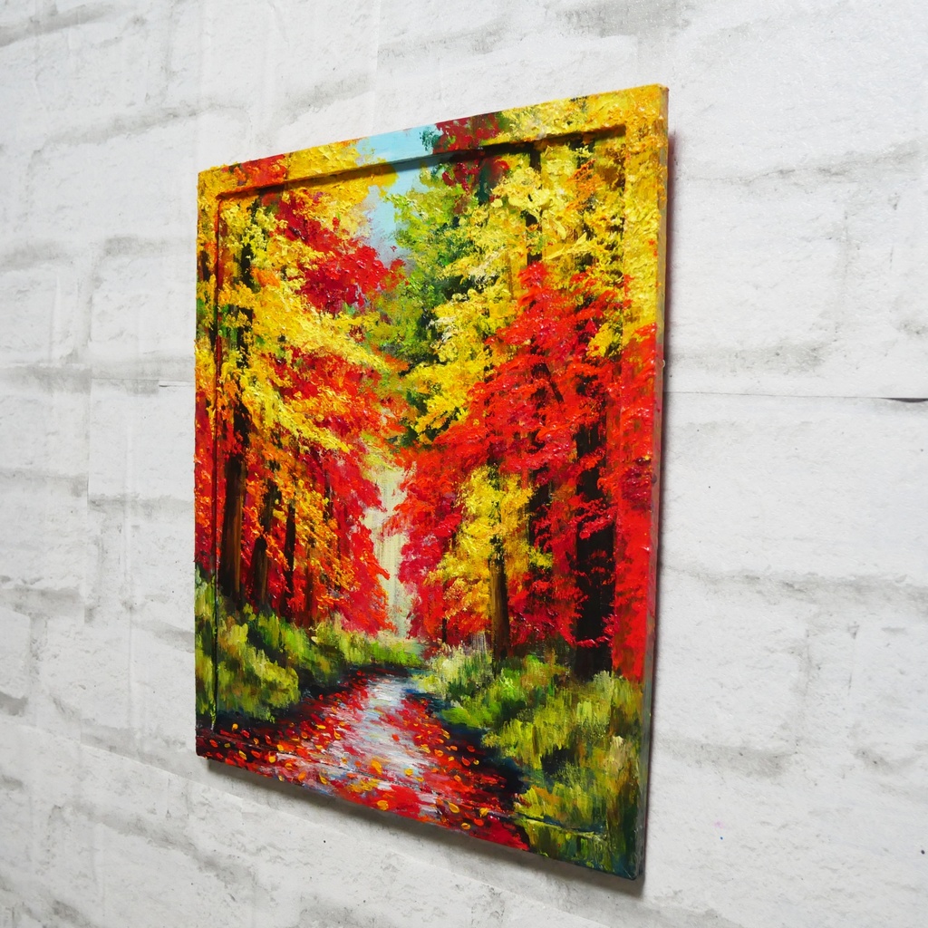 油絵 油彩 油彩画 絵 絵画【巡る季節】