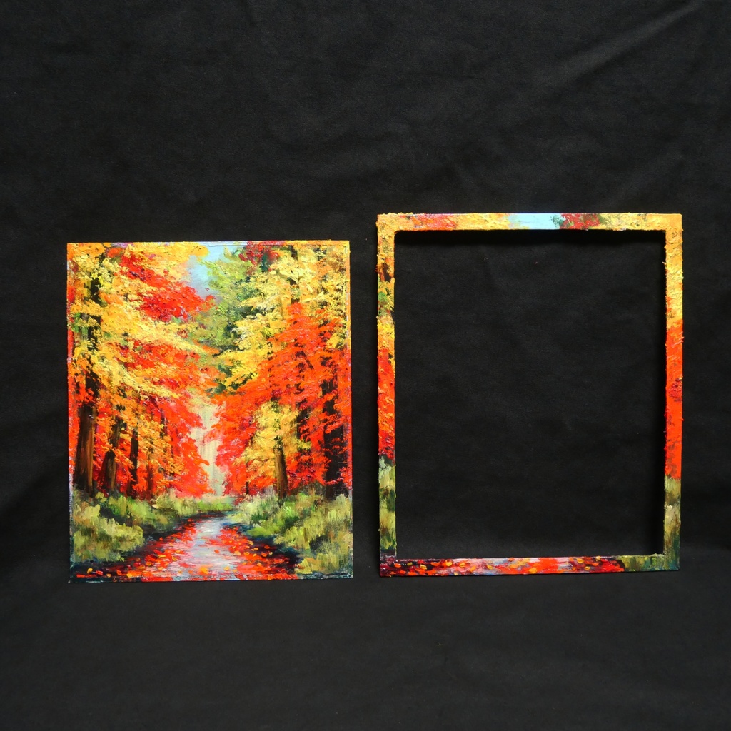 油絵 油彩 油彩画 絵 絵画【巡る季節】