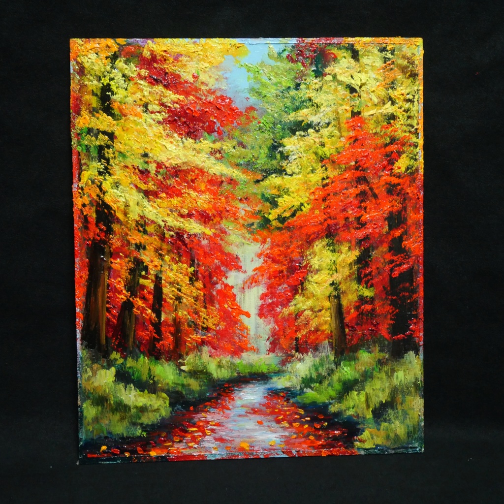 油絵 油彩 油彩画 絵 絵画【巡る季節】