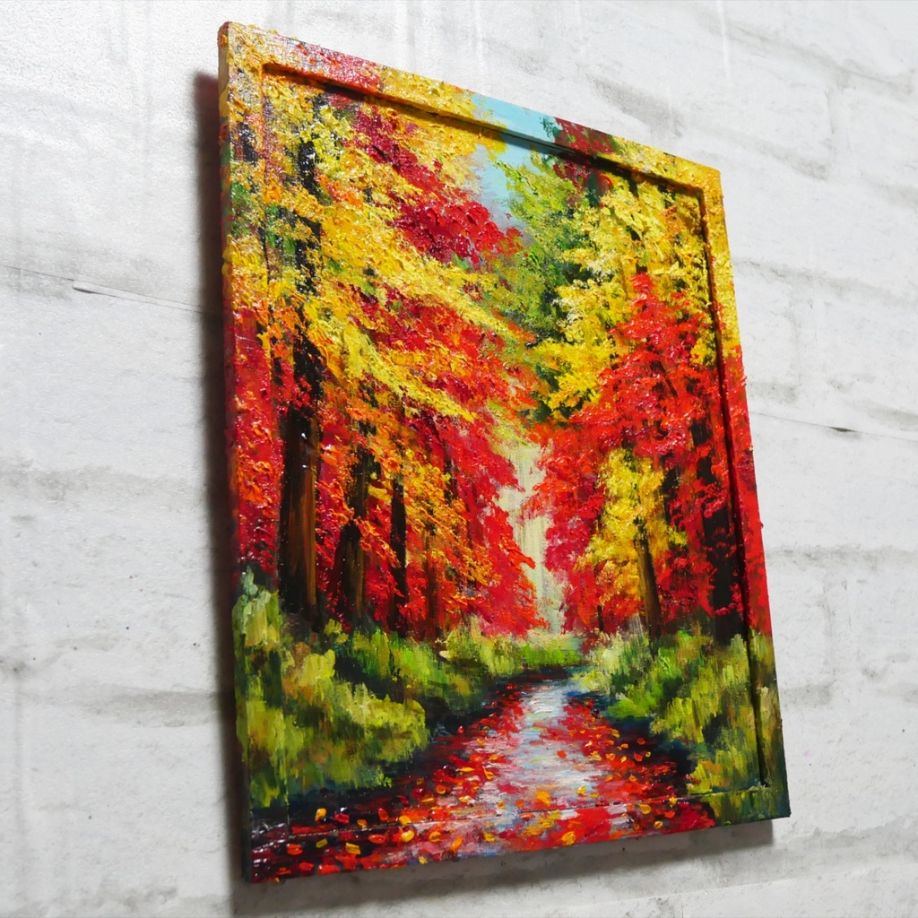 油絵 油彩 油彩画 絵 絵画【巡る季節】