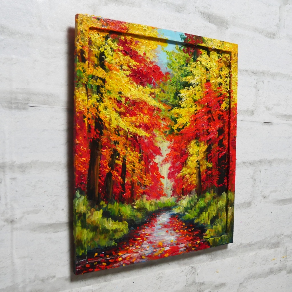 油絵 油彩 油彩画 絵 絵画【巡る季節】