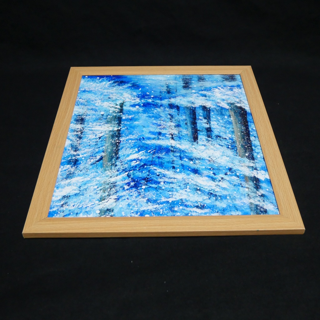 油絵 油彩 油彩画 絵 絵画【凍てつく時間】