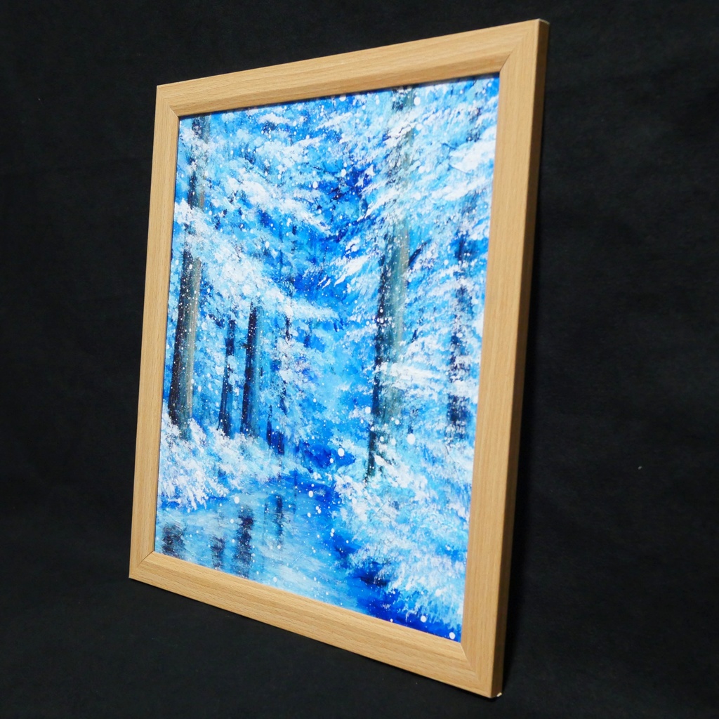 油絵 油彩 油彩画 絵 絵画【凍てつく時間】