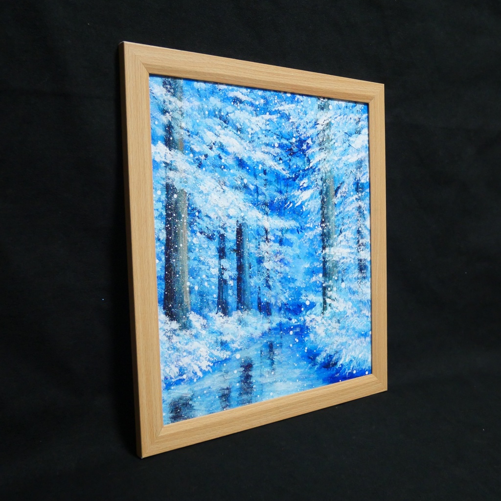 油絵 油彩 油彩画 絵 絵画【凍てつく時間】