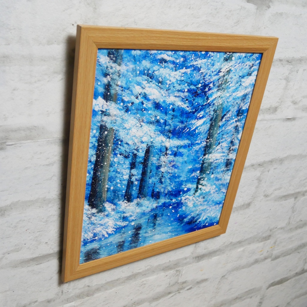 油絵 油彩 油彩画 絵 絵画【凍てつく時間】