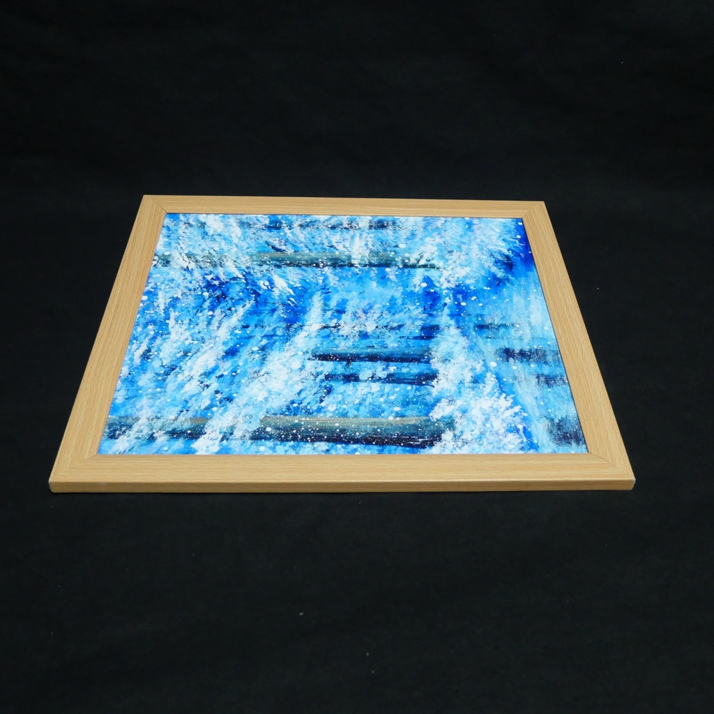 油絵 油彩 油彩画 絵 絵画【凍てつく時間】