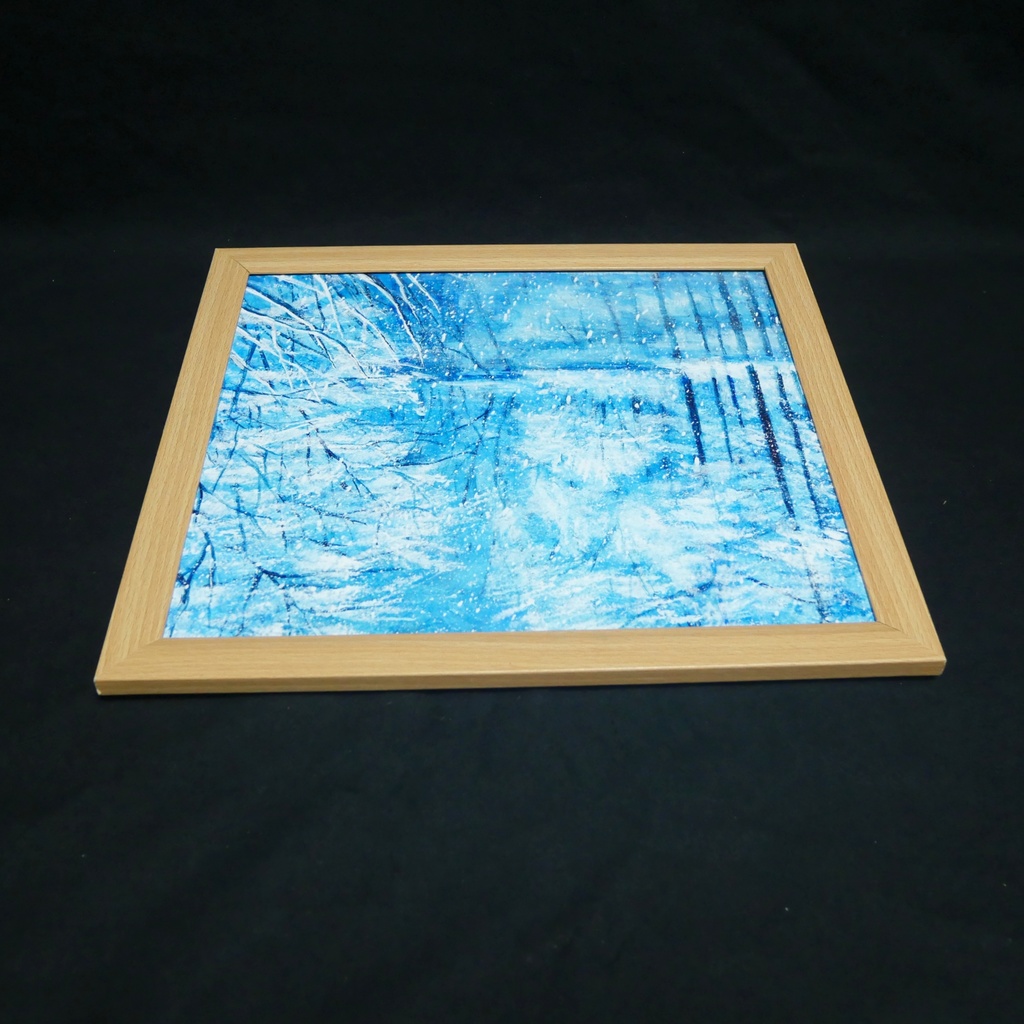 油絵 油彩 油彩画 絵 絵画 【白銀の世界】