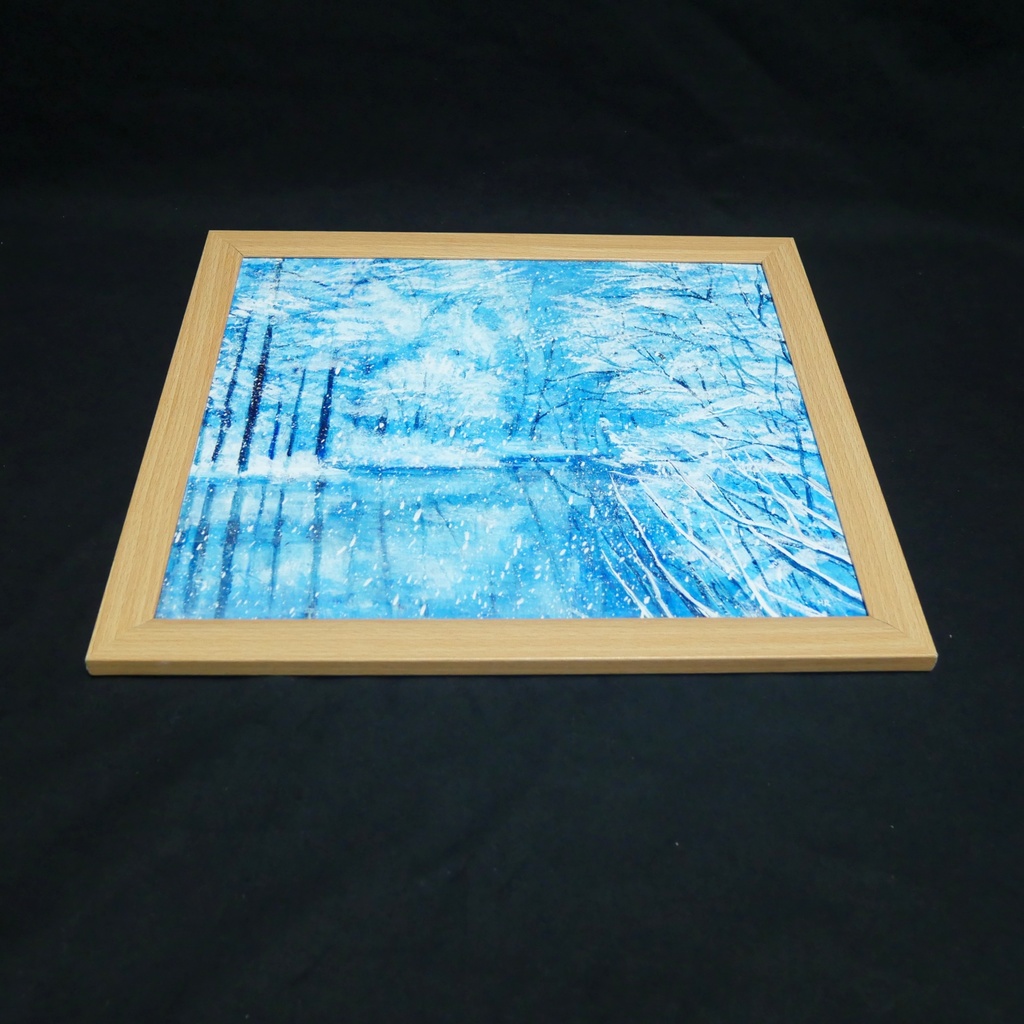 油絵 油彩 油彩画 絵 絵画 【白銀の世界】