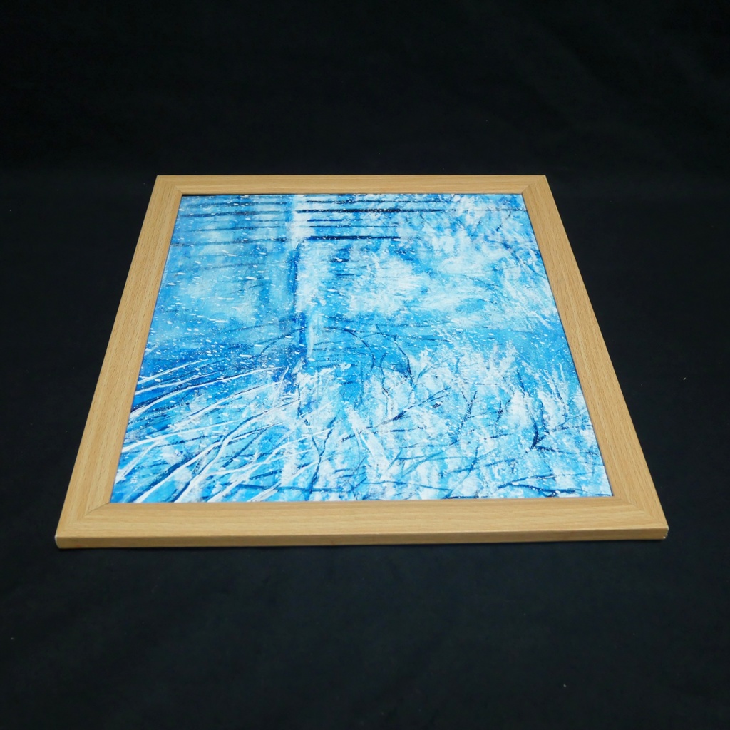 油絵 油彩 油彩画 絵 絵画 【白銀の世界】