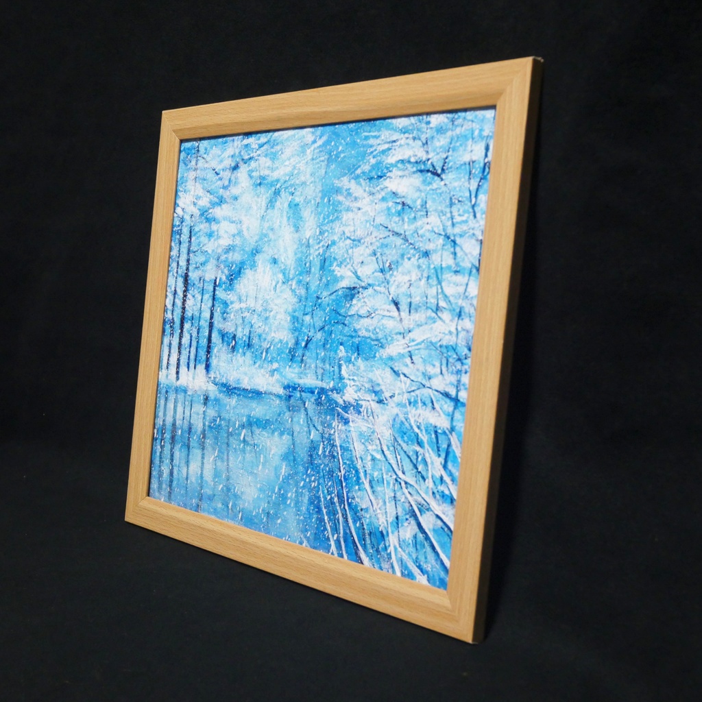 油絵 油彩 油彩画 絵 絵画 【白銀の世界】