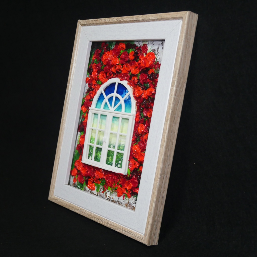 油絵 油彩画 原画「窓の先」絵画 アート インテリア 壁掛け