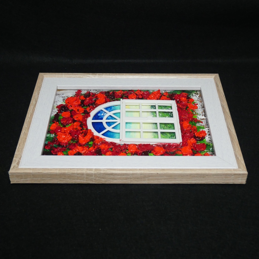 油絵 油彩画 原画「窓の先」絵画 アート インテリア 壁掛け