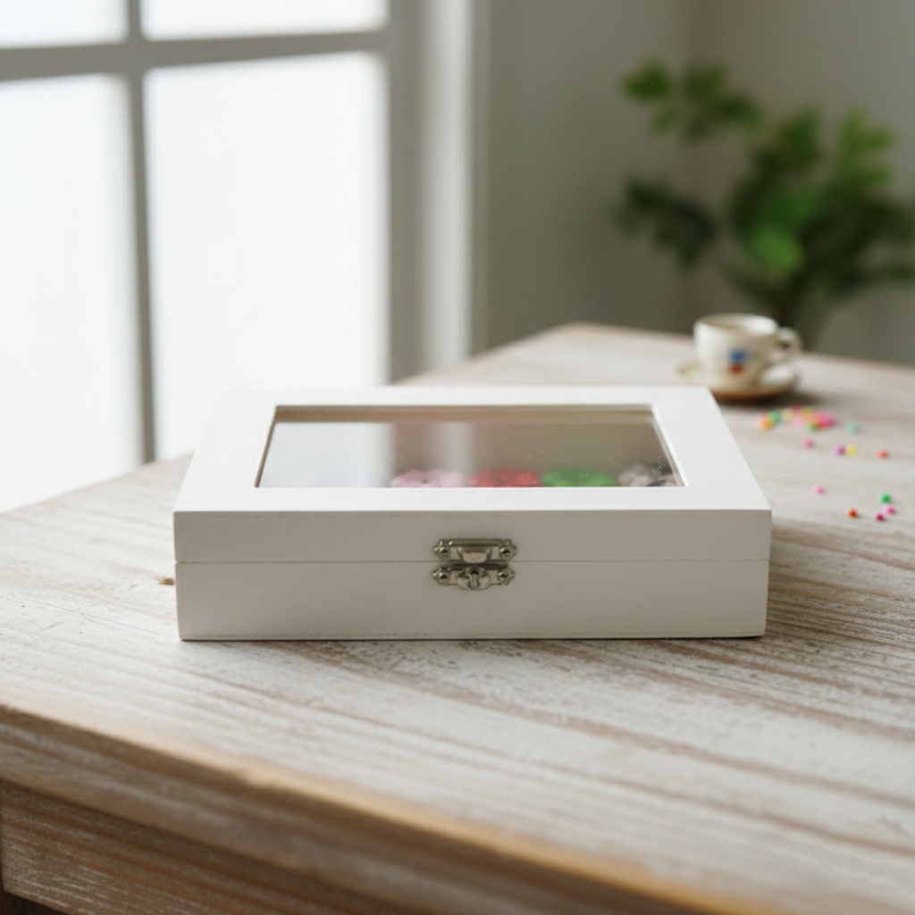 【油絵】小さくて可愛い まるでお菓子箱ドーナツの油絵セット 24個