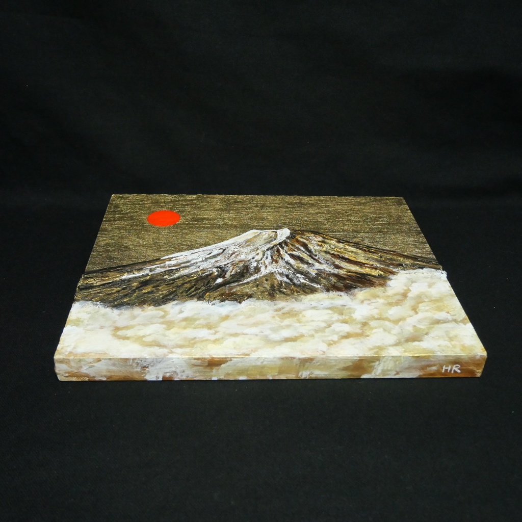 油絵「黄金の輝きが放つ生命力」絵画 油彩画 木製パネル 壁掛け インテリア雑貨