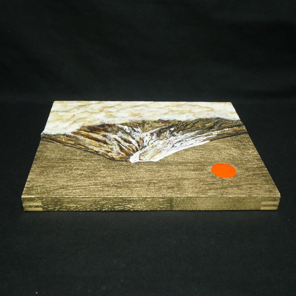 油絵「黄金の輝きが放つ生命力」絵画 油彩画 木製パネル 壁掛け インテリア雑貨