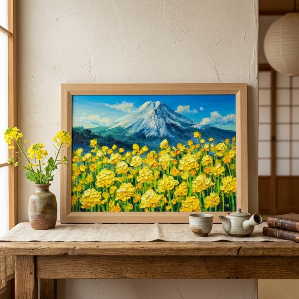 【一点物】黄金の夜明け 〜希望の息吹〜|油絵 絵画 原画 インテリア 風景画 モダンインテリア・新築祝い・開店祝いにも