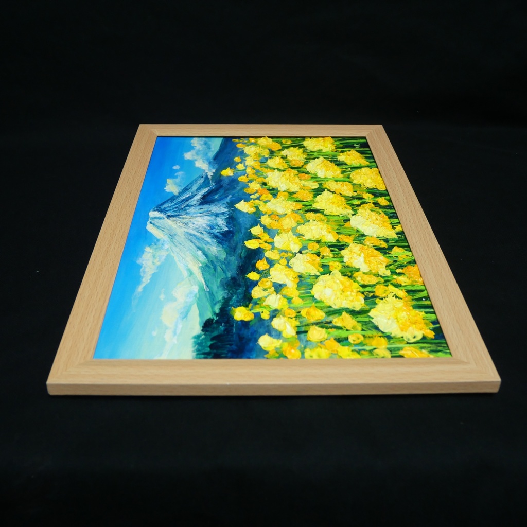 【一点物】黄金の夜明け 〜希望の息吹〜|油絵 絵画 原画 インテリア 風景画 モダンインテリア・新築祝い・開店祝いにも