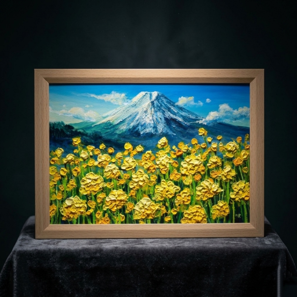 【一点物】黄金の夜明け 〜希望の息吹〜|油絵 絵画 原画 インテリア 風景画 モダンインテリア・新築祝い・開店祝いにも