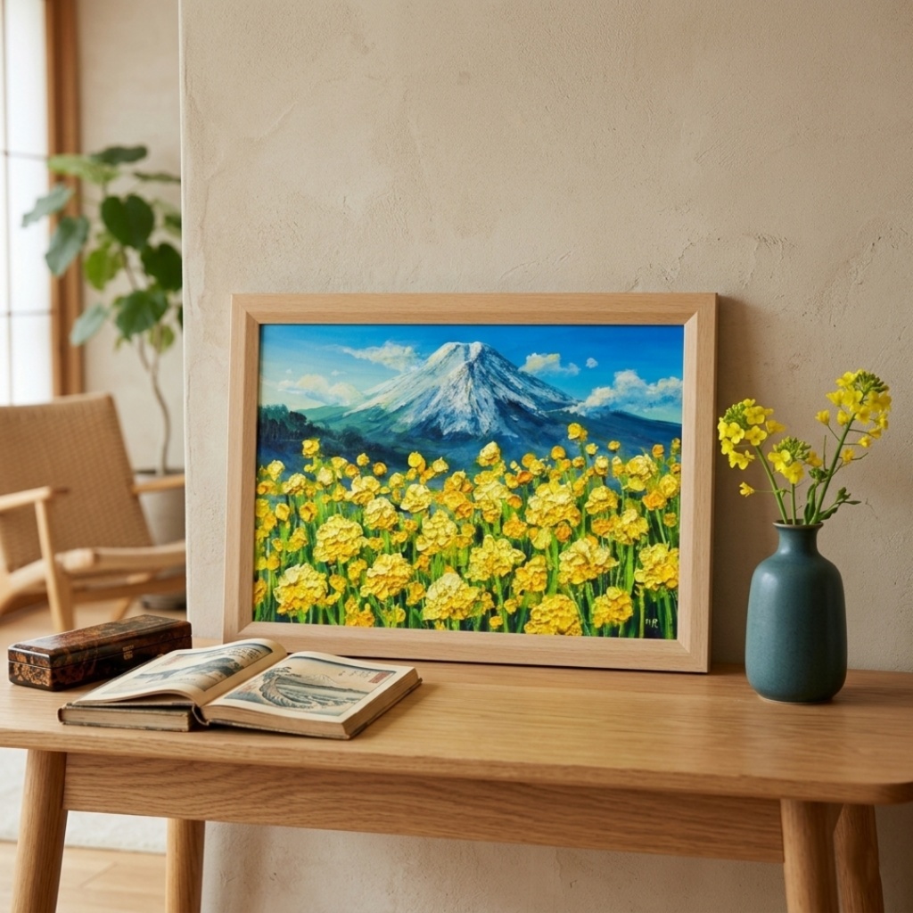 【一点物】黄金の夜明け 〜希望の息吹〜|油絵 絵画 原画 インテリア 風景画 モダンインテリア・新築祝い・開店祝いにも