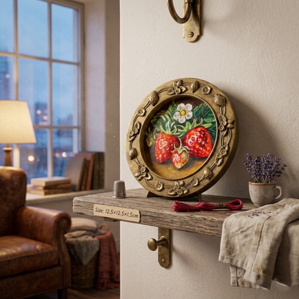 油絵 原画【至福のひと時 ― 芳醇な記憶】ミニ絵画 手のひらサイズ 原画一点物・インテリア・ギフト・ラッピング