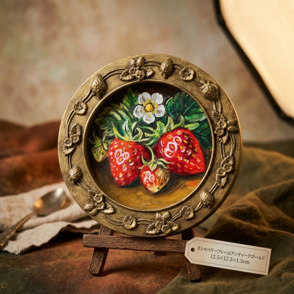 油絵 原画【至福のひと時 ― 芳醇な記憶】ミニ絵画 手のひらサイズ 原画一点物・インテリア・ギフト・ラッピング