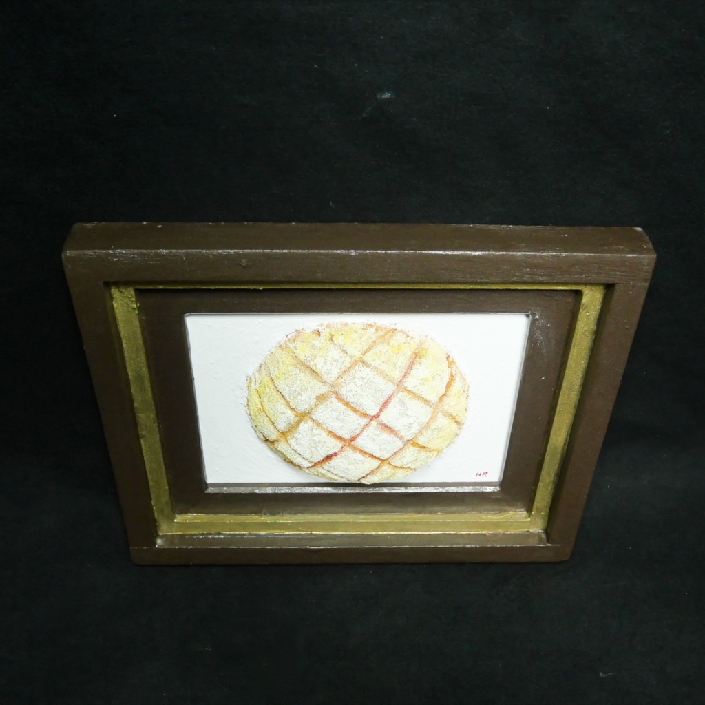 油絵「焼きたての記憶」 立体アート 絵画 原画 肉筆 油彩画 カフェ風インテリア