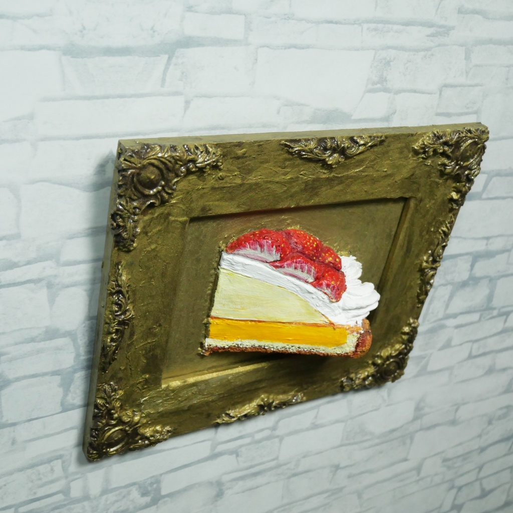 油絵「ご褒美の、その先へ」 立体アート 絵画 原画 肉筆 油彩画 カフェ風インテリア