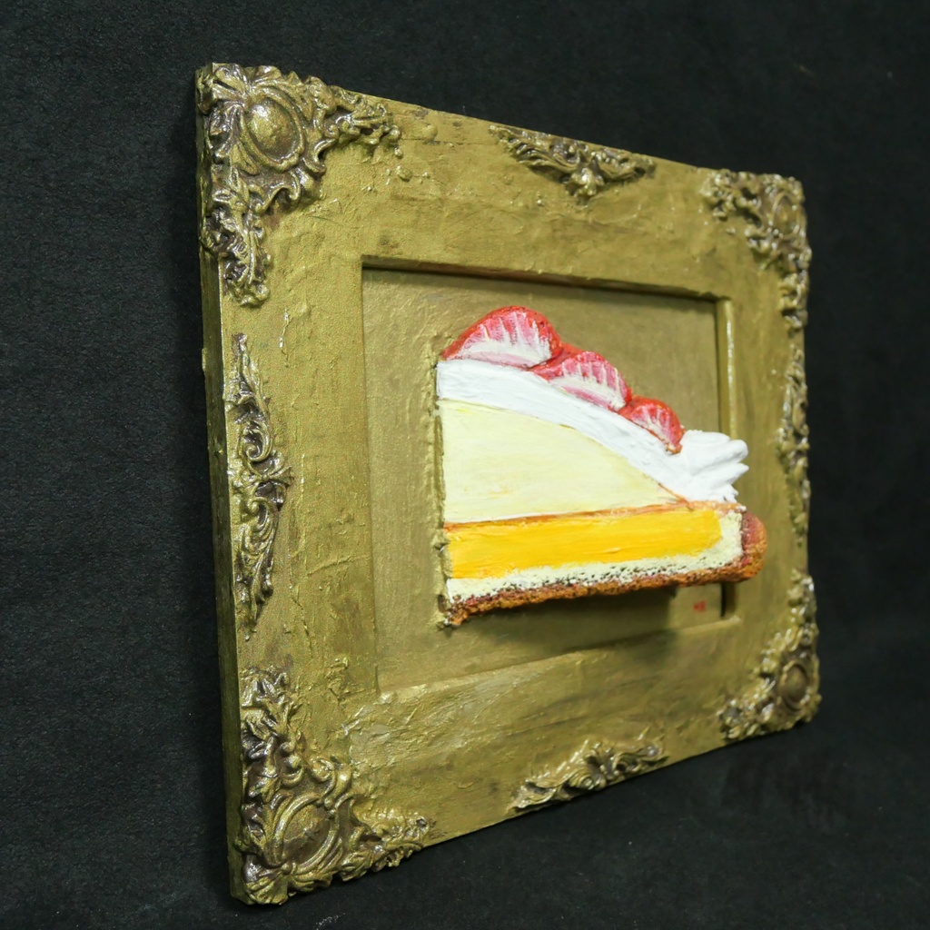 油絵「ご褒美の、その先へ」 立体アート 絵画 原画 肉筆 油彩画 カフェ風インテリア