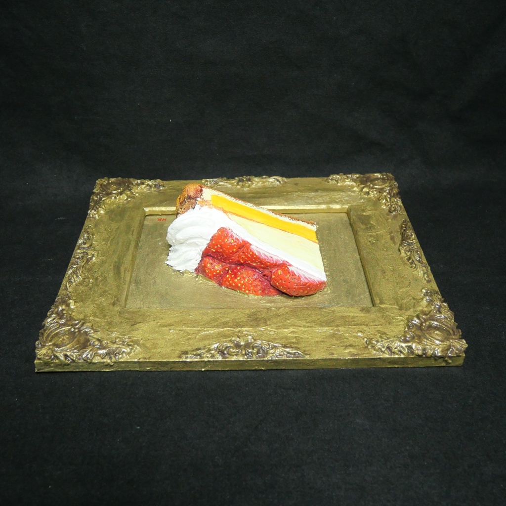 油絵「ご褒美の、その先へ」 立体アート 絵画 原画 肉筆 油彩画 カフェ風インテリア