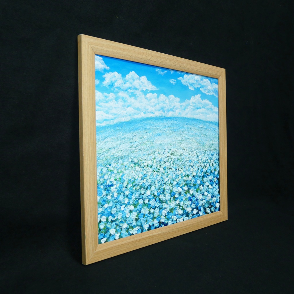 『丘の上の深呼吸』油絵 原画 風景画 母の日ギフト 結婚祝い 新築祝いに 爽やかな空間演出