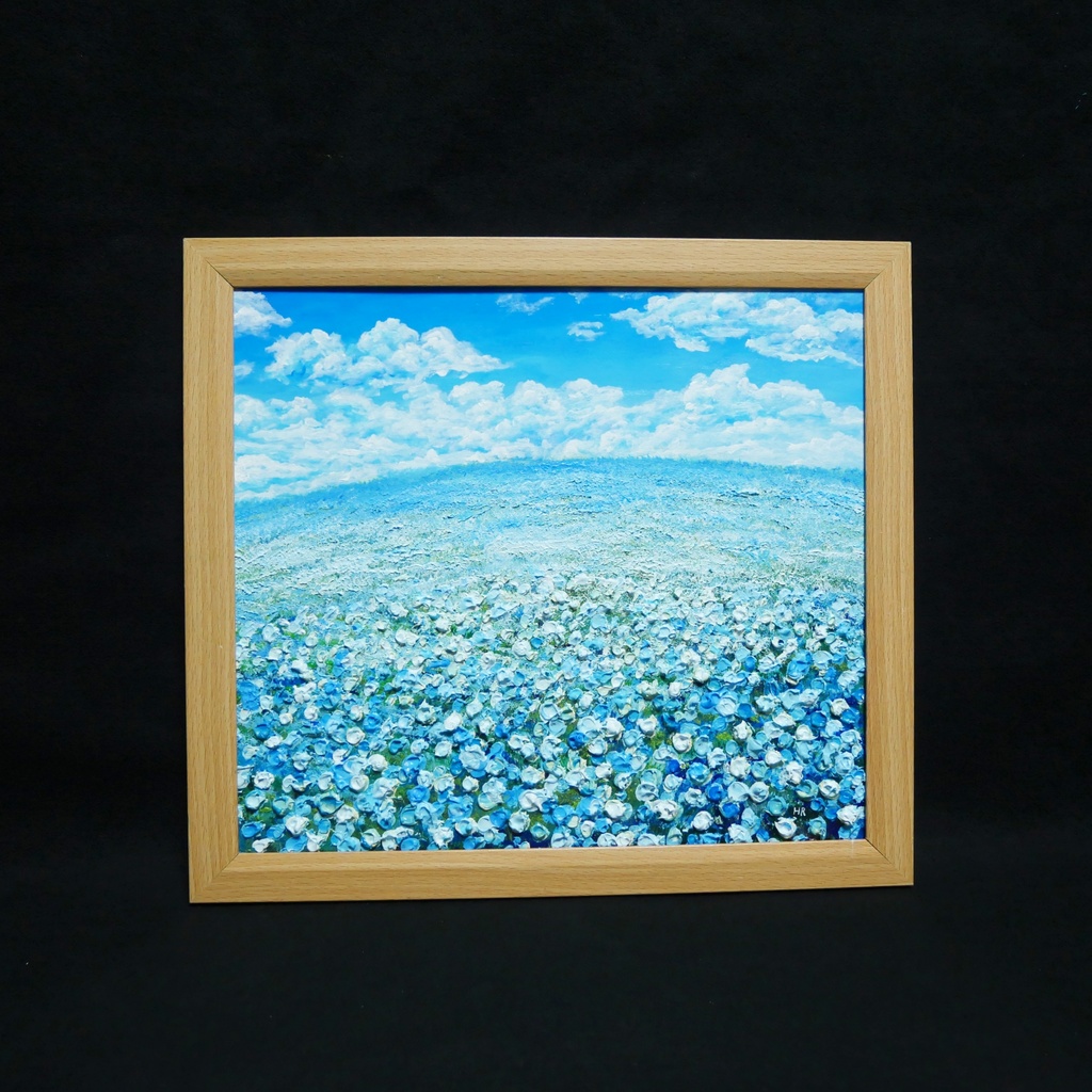 『丘の上の深呼吸』油絵 原画 風景画 母の日ギフト 結婚祝い 新築祝いに 爽やかな空間演出