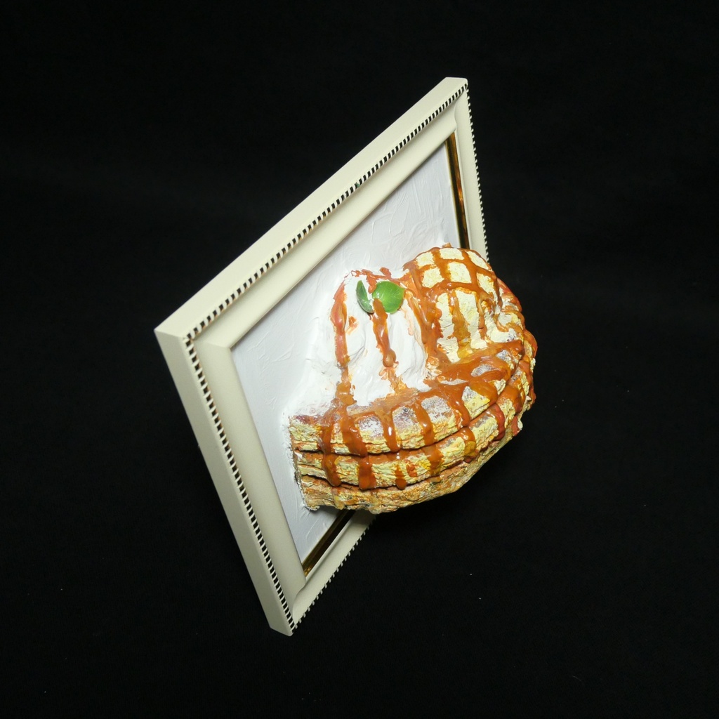 【立体油絵】『至福のプレリュード』3D絵画アート・インテリア・秋スイーツ
