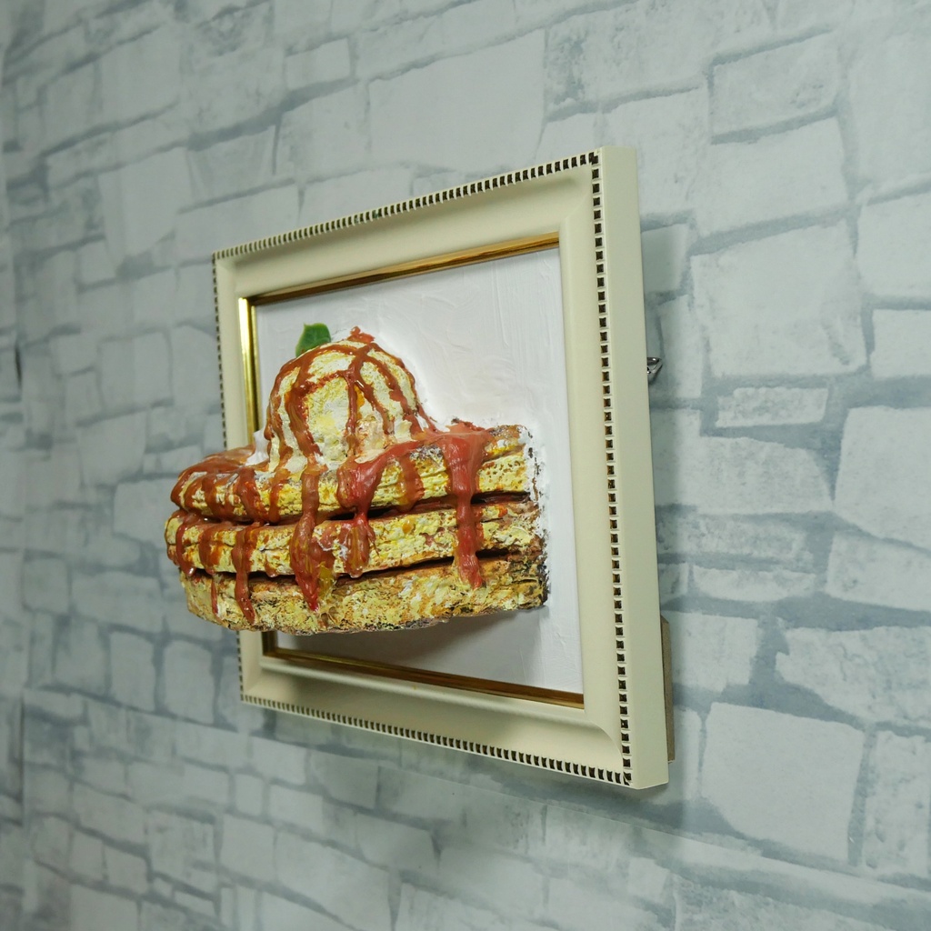 【立体油絵】『至福のプレリュード』3D絵画アート・インテリア・秋スイーツ