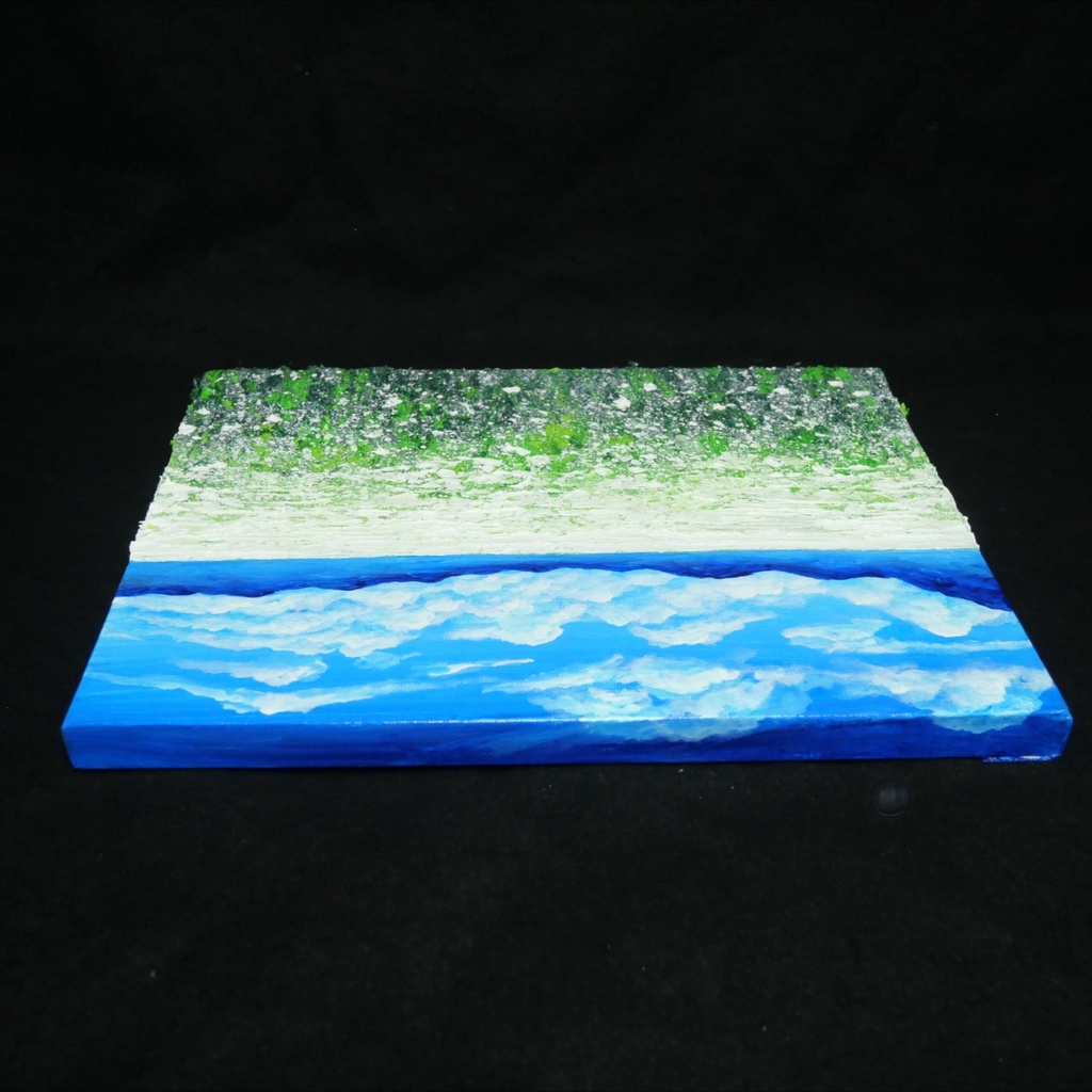 【秋のインテリア】油絵 絵画【エターナル・ホワイト】癒しの風景画 原画 F3号 額無し 壁掛けアート ギフトラッピング対応