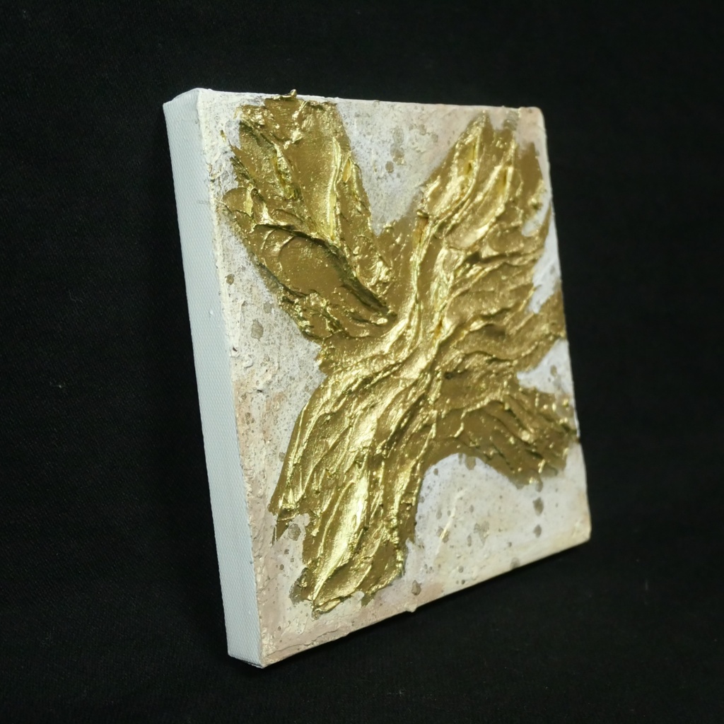 【Golden Vortex - 繁栄の渦 -】高級感溢れるゴールド3Dテクスチャーアート