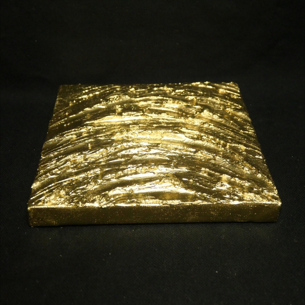 【原画・一点物】油絵 抽象画 テクスチャーアート『Golden Vortex(黄金の渦)』モダン アートパネル 壁掛けインテリア ギフトラッピング対応