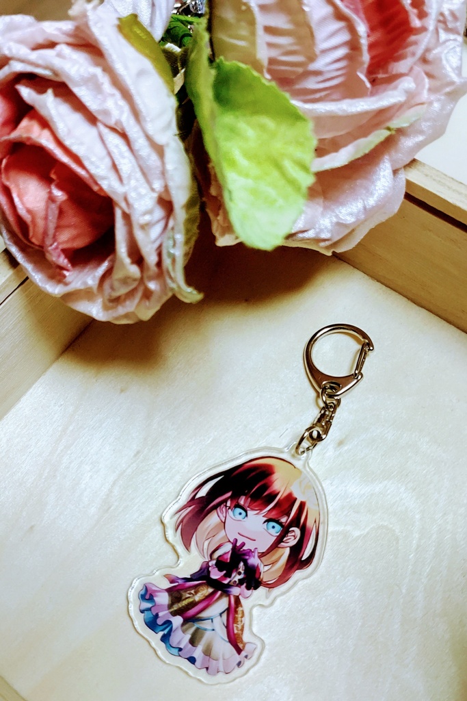 創作【薔薇と舞踏会シリーズ】アクリルキーホルダーVer.01ロゼ