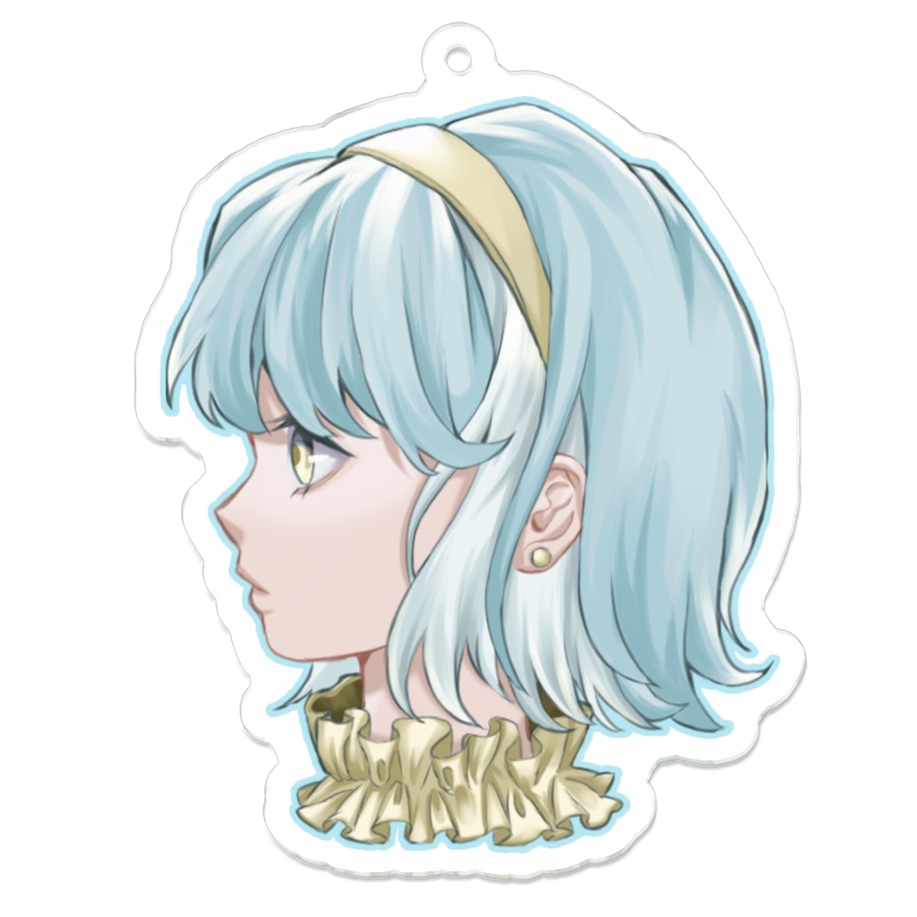 インナーカラー×ボブヘアの女の子のアクキー【カラバリ豊富!】