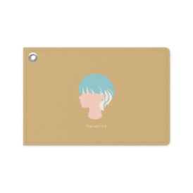 ショート×インナーカラーのパスケース